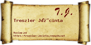 Treszler Jácinta névjegykártya